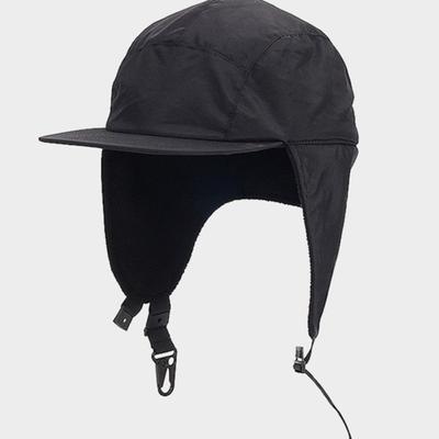 LOOKING4U Čiapka Outdoor Trooper Vodotesná Čiapka s Chráničmi Uší Čierna