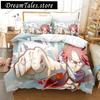 Fashion 3D Print Anime Bed Sheet Faity Tail Bedding Set Single Twin Full Queen King Size Bed Set Adult Edroom Duvet Cover Sets74