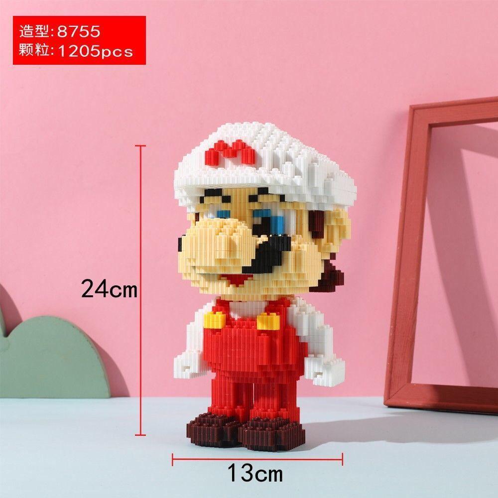 35cm Super Marios Bros Large Construction Blocks Anime Figure Cartoons Model Gient Super Mario Blocks Ornaments Children Gifts