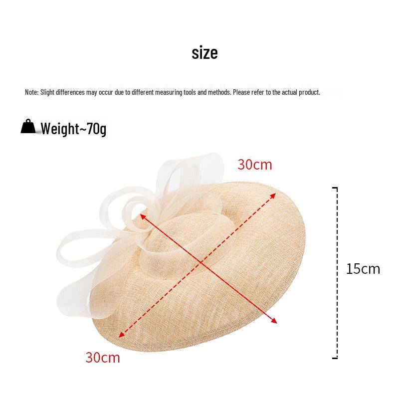 2026 Spring/Summer Wide Brim Retro Bowknot Hat for Women: French Socialite Style