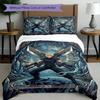 3pcs Duvet Cover Set (1*Duvet Cover + 2*Pillowcase, Without Core), Final Fantasy Print Bedding Set, Bedroom Decor, All‑Season, Birthday Gift