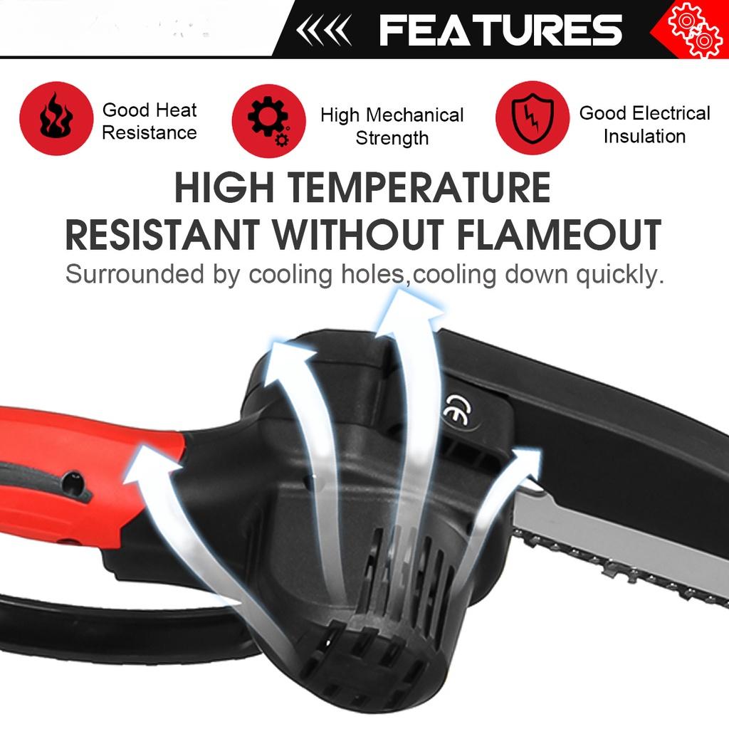 2000W 8 Inch Electric Chain Saw Brushless Cordless Pruning Mini ChainSaw Garden Tree Logging Saw Woodworking Tools