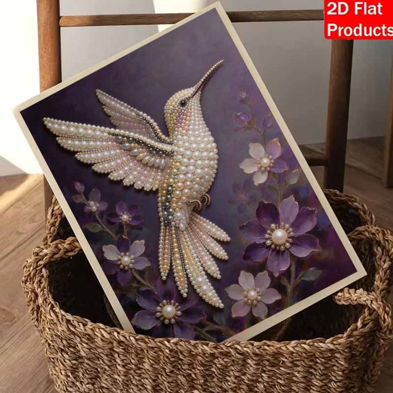 DIY 3D Pearl Diamond Painting Art Set Home Decor Hummingbird Art Set Wall Art