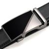 New Men's Belt Trendy Automatic Buckle Cowhide Belt Business Casual Middle Aged and Young Trouser Belt Men