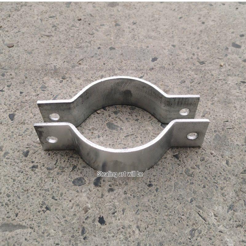 Abrazadera de Mástil y Cable de Viento Semicircular de Servicio Pesado para Postes de Cemento