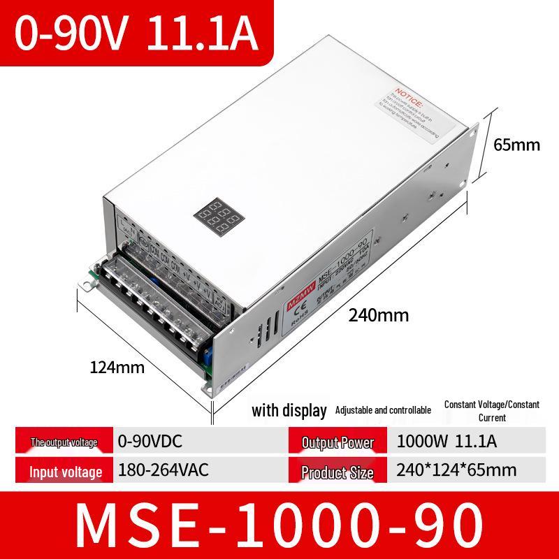 1000W MSE Switching Power Supply: 220V To 12V, 24V, 36V, 48V DC, 0-72V 60A Constant Voltage/Current