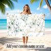 Decorative Artwork Theme Soft Beach Towel Personalized Custom Name Text Towel Portable for Beach Pool Travel
