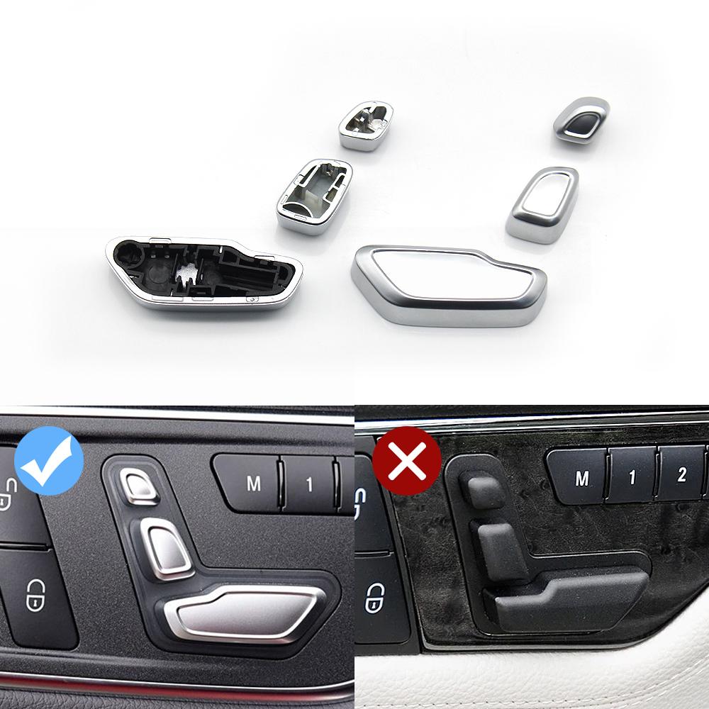 Front Seat Adjustment Headrest Switch Button Cover For Benz A B C E ML GL GLE GLK CLS W204 W212 W207 W166 X204 W218 W172 W246