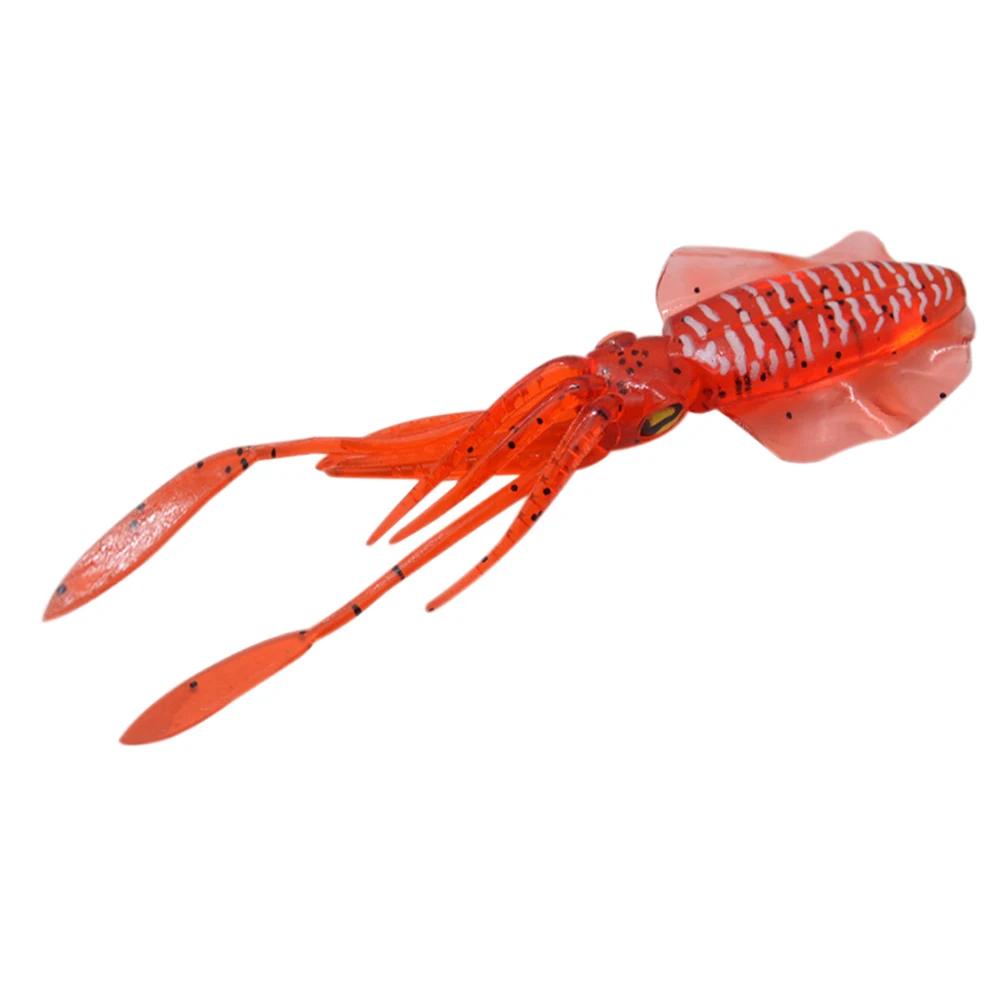 15cm 20g Silicone Soft Artificial Rubber Luminous/UV Squid Jig Fishing Lures For Sea Fishing Trolling Wobbler Bait Fishing Tackl