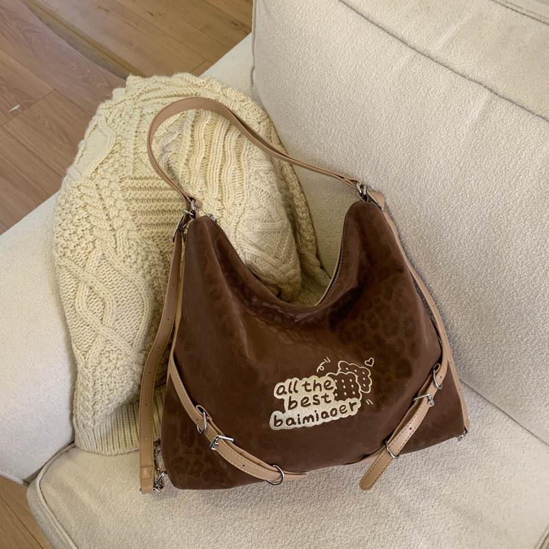 

Large-capacity commuter bag, large bag, tote bag, foreign style 2025 autumn new trendy shoulder bag temperament underarm bag