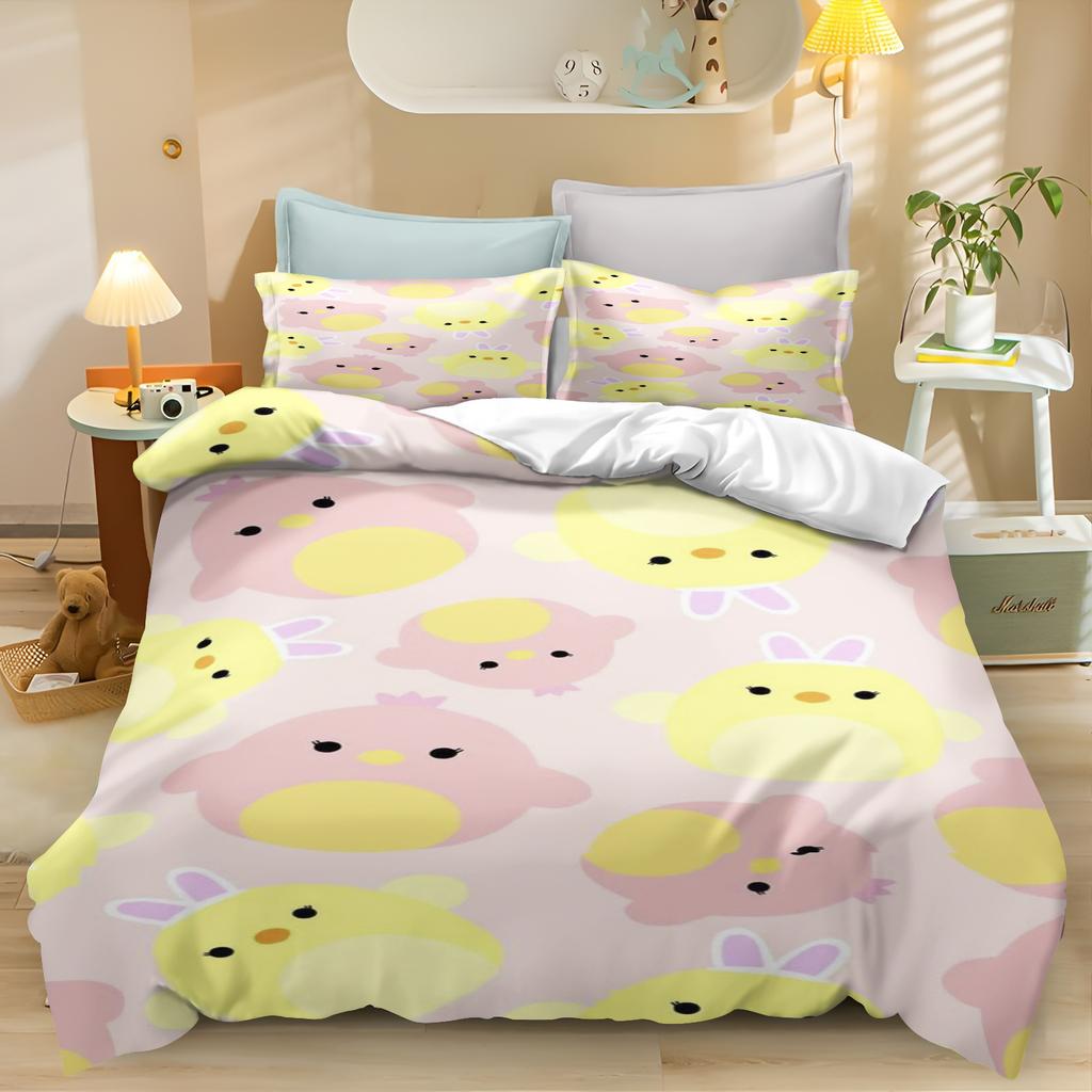 Tier Leopard Bettbezug Farbe Welpe Kinder Bettwäsche Kissenbezug Bedruckt Kinder Erwachsene Set Queen Size Reaktivdruck Steppdecke