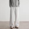 Mens Straight Leg Casual Pants Relaxed Fit Wrinkle Resistant Solid Color Elastic Waist Commuter Trousers