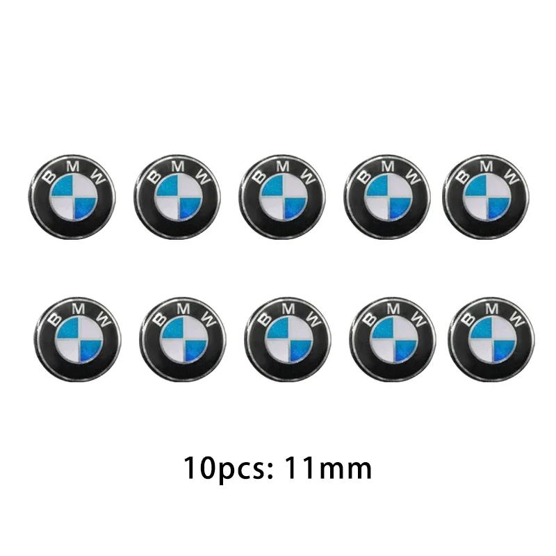 BAFB2 New 2025 11/14mm Car Remote Key Fob Emblem Badge Radio Button Sticker For BMW 50th E46 E90 E49 F30 F80 E36 E46 E93 E92 F34 F31 G