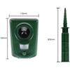 Cat Repellent,Waterproof Animal Cat Repeller with Ground Spike,Ultrasonic Animal Repeller Cat Repeller for Rats, Pests, Cats, Dogs, Foxes and other Ro