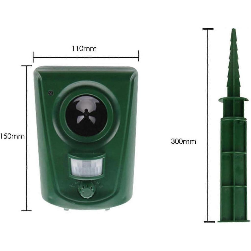 Cat Repellent,Waterproof Animal Cat Repeller with Ground Spike,Ultrasonic Animal Repeller Cat Repeller for Rats, Pests, Cats, Dogs, Foxes and other Ro
