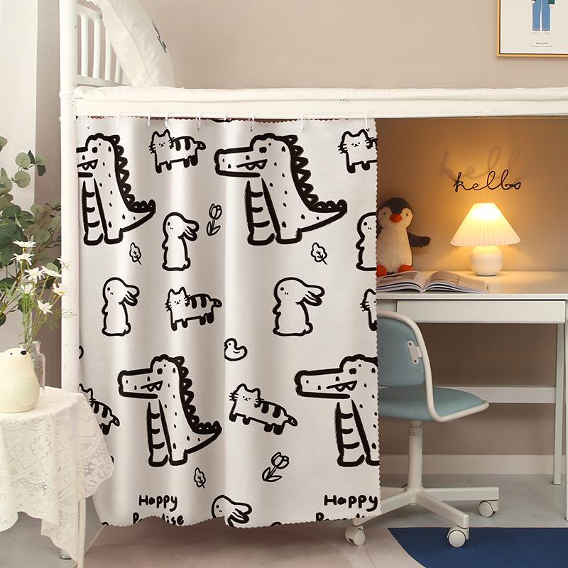 Nordické zatemňovací závěsy na postel pro vysokoškolské koleje - Mužské spodní lůžko