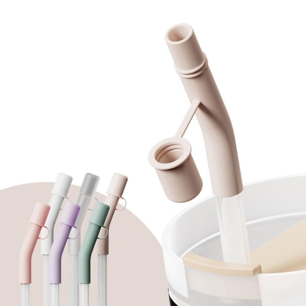 3Pcs Silicone Straw Extended Cover Cap Reusable Straw Tips Cover Straw Topper for Stanley Cup