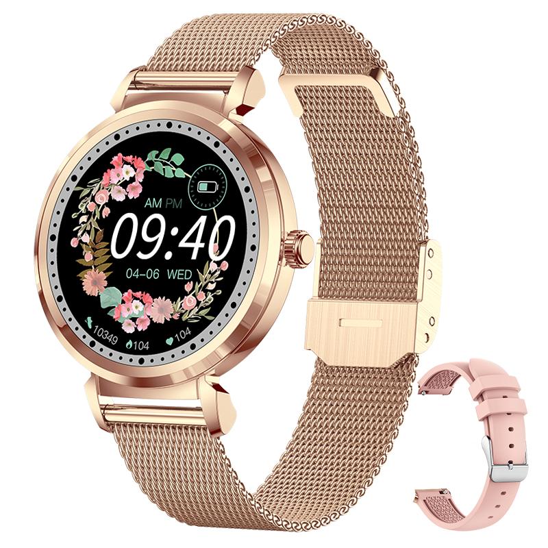 Fashion Women Smart Watch Multi Sport Mode Ip68 Waterproof Fitness Tracker 1.09 Hd Color Screen Smartwatch Ladies+box