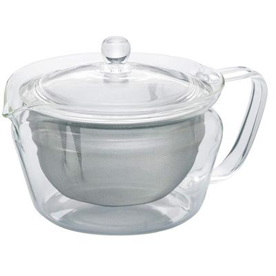 HARIO Zen 450ml Teapot, Capacity, Heat-Resistant Glass, CHZ-45T