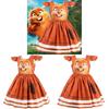 Hoppers Kinder Biber Verwandlung Cosplay Kleid Mit Cartoon Aufdruck Für Kinder Alter 3 Bis 8