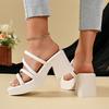 Platform Blokhak Cool Drag Dames Dragen Nieuwe Zomer Franse High-end Feeërieke Stijl Mode Hoge Hak Sandalen