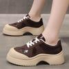 Women Platform Sneakers Casual Fashion Outdoor Shoes Comfortable Lace Up Flat Sneakers High Quality Sport Shoes For Female 35-40
