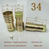 10Mm-34Mm Brass Rubber Household Accessory High Quality Durable Practical Cane Crutch Tip With Anti-Skid Pad For Hiking Pole