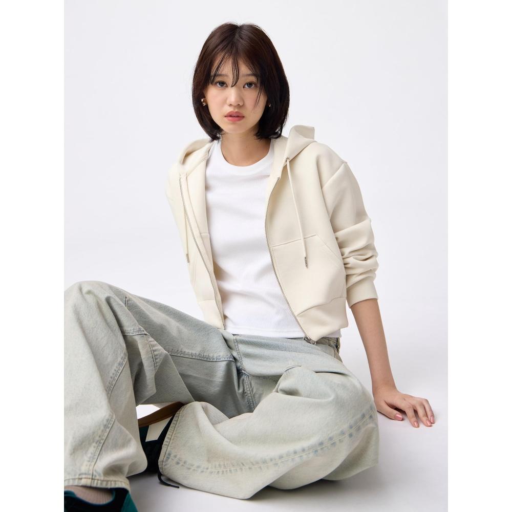 Gu Puff Sweat Full Zip Parka