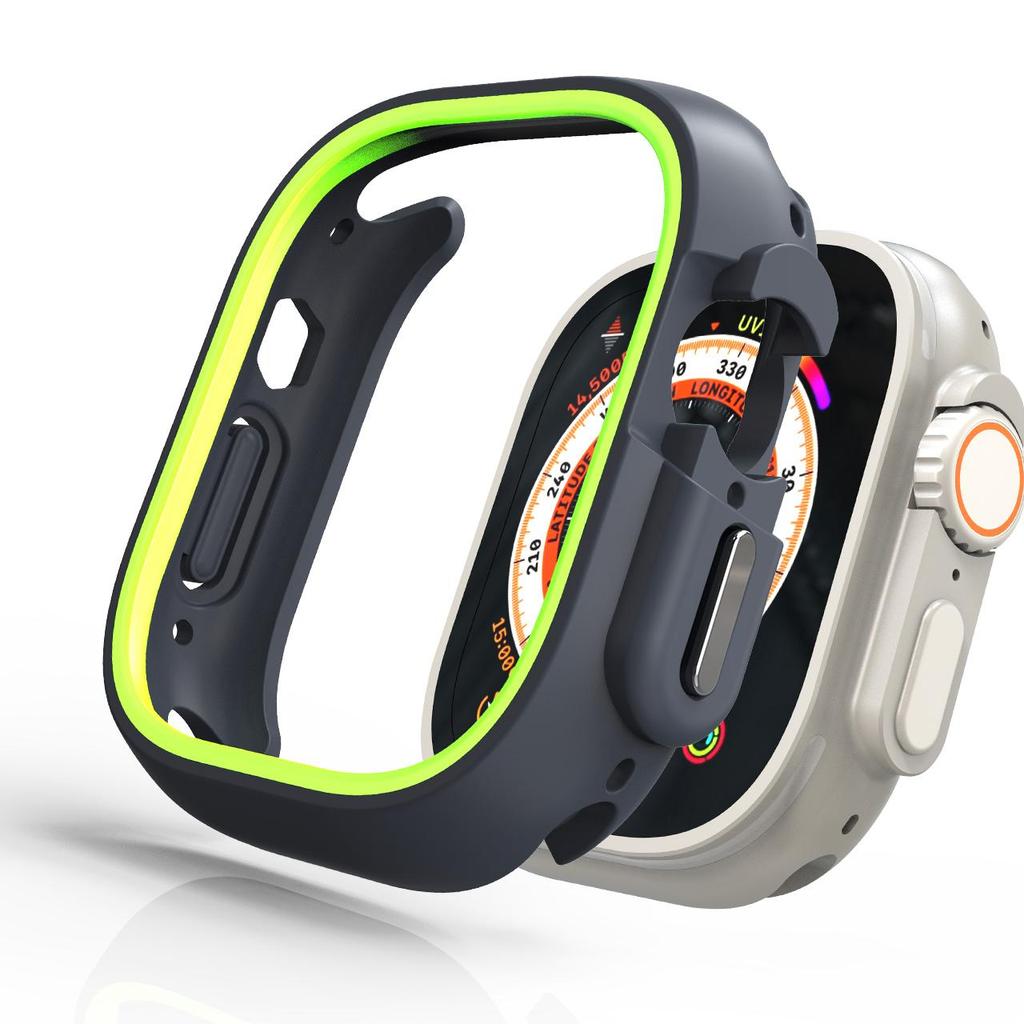 TPU Hülle für Apple Watch Ultra 49mm Hülle Gummi Schutz Stoßstange Rahmen Uhr Hülle iWatch Serie 8 7 6 5 4 SE 44mm 40mm 45mm 41