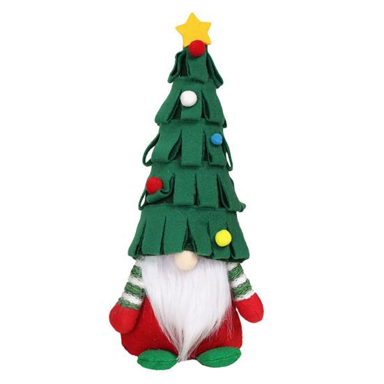 Christmas Dwarf Faceless Old Figurine Creative Fireplace Ornament Festive Family Gnome Decoration for Fireplace Table Center TV Stand