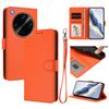 Wallet Case for Find X9 Ultra - Leather/PU, Orange, With Lanyard