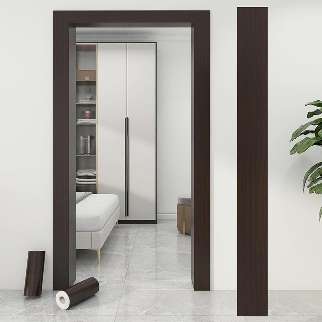 TACHIO Wood Grain Wallpaper Sticker Walnut 15cm x 10m Self-Adhesive Remake Sheet with Smoothing Tool (Japan domestic version)