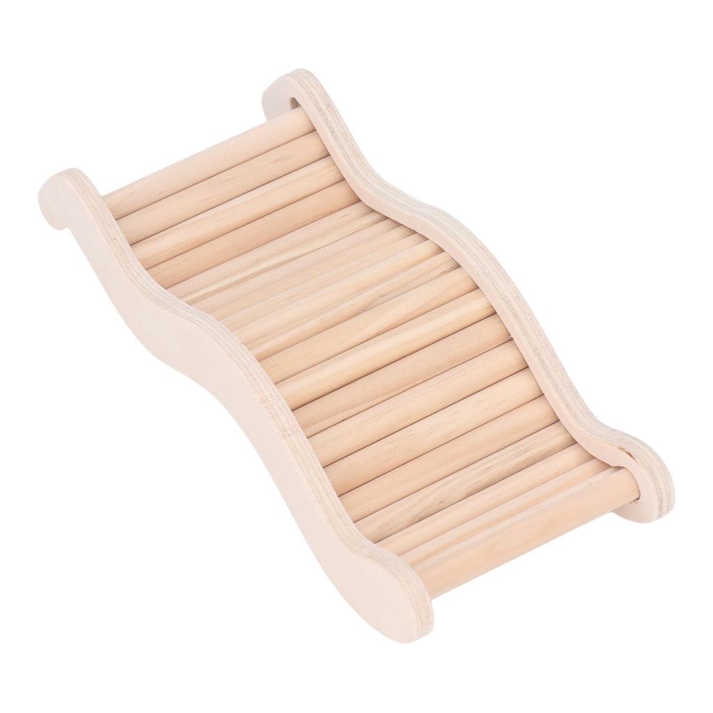 Hamster Ladder Wooden Hamster Ladder Bridge Easy Installation Anxiety Reduction Interactive