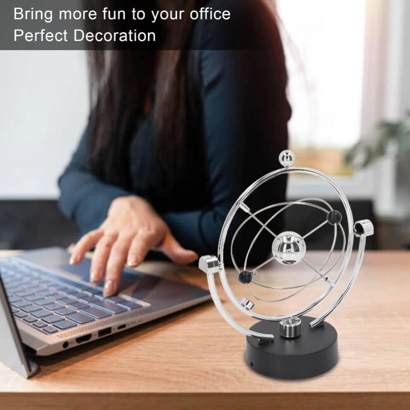 Perpetual Motion Schwingkugel Elektronisches Sonnensystem Magnetische Schwingung Energie Orbit Desktop Ornament