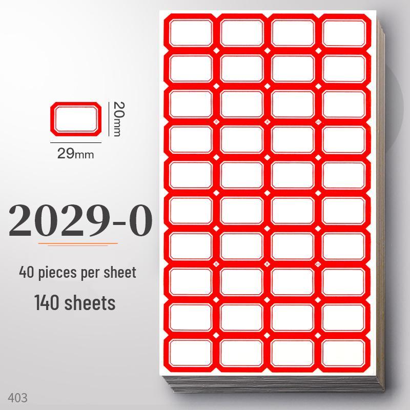 Waterproof Self-Adhesive Name Stickers for Books, Keys, and Notes