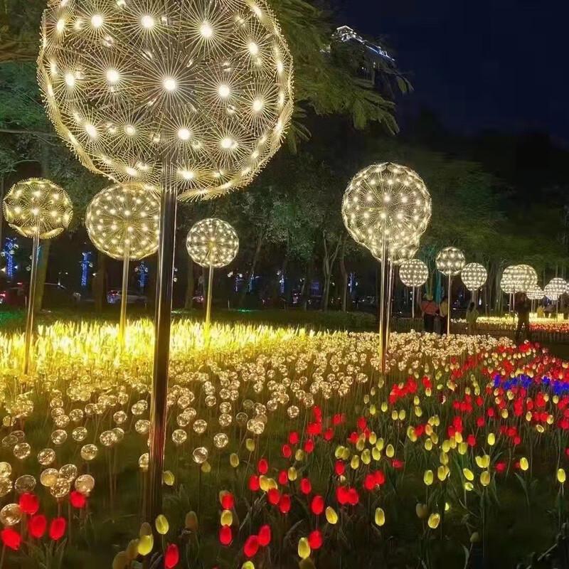 LED Simulated Dandelion Outdoor Landscape Ground Light