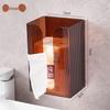 Wall-mounted Tissue Box, Paper Towel Holder, Household Face Towel Storage Box, Toilet and Bathroom Kitchen Hanging Tissue Box