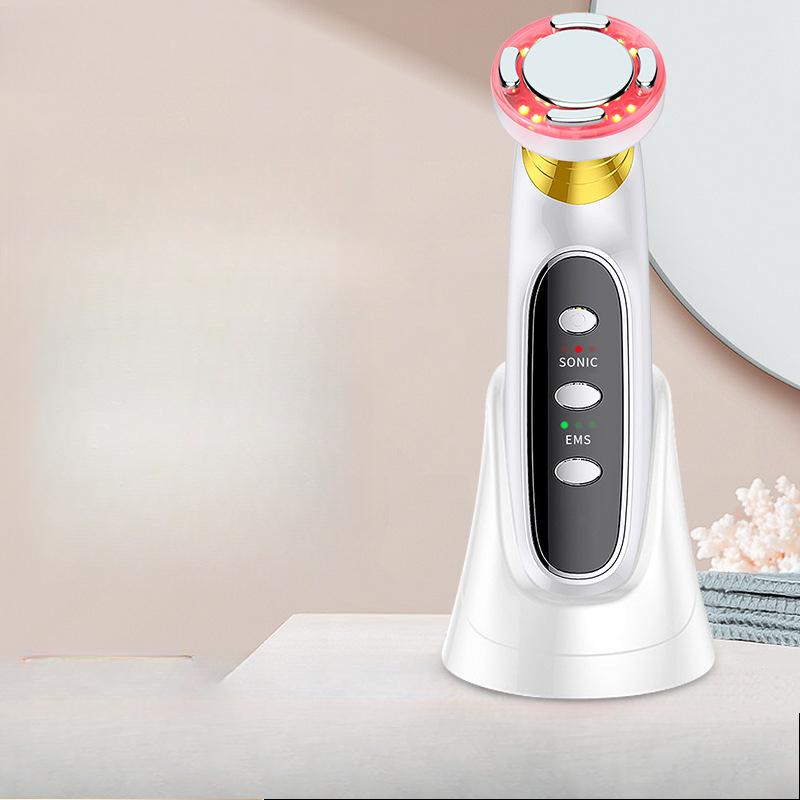 Household Micro-current Essence Introducer, Red Light Skin Rejuvenation and Beauty Instrument, Facial Massage Instrument, Ultrasonic Beauty Instrument