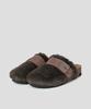 Scholl (Women) Fur Trim Cork Clog Green (Hh49K2C37M)