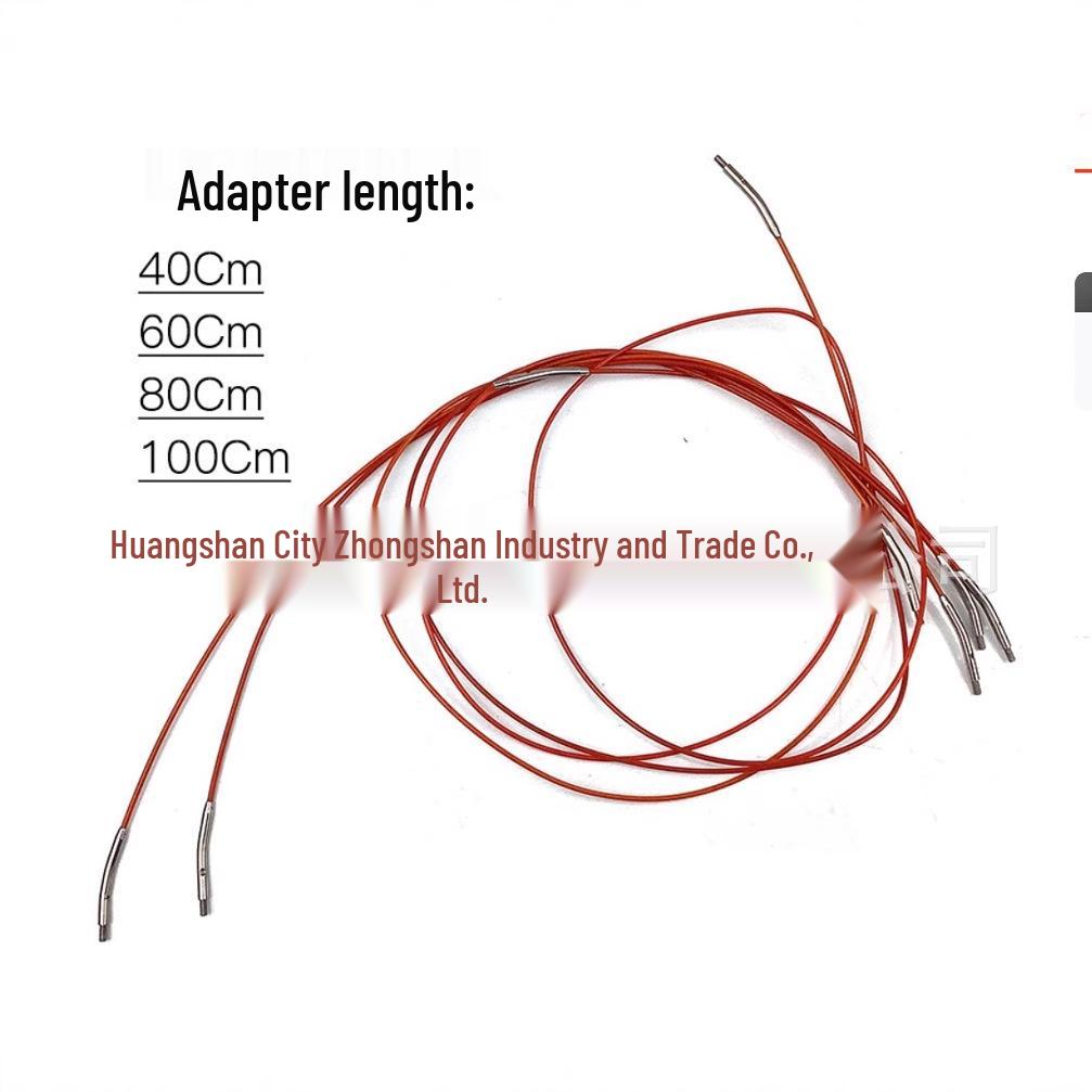 Juego de Agujas Circulares de Tejer de Aluminio Anodizado Rojo Mate, 13 Pares con Cables de Repuesto Desmontables para Suéteres de Punto de Cruz