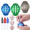 Portable Golf Ball Liner Marker With 3 Pens Golf Ball Putting Alignment Marking Tool Putt Positioning Marker Enduring