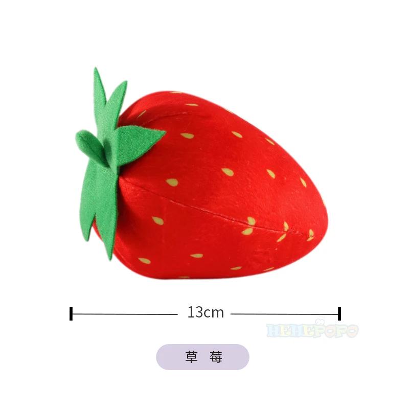 Simulation Fruits Vegetable Plush Toy Garlic Strawberry Broccoli Watermelon Pumpkin Soft Stuffed Plushie Doll Baby Education Toy