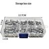 180-Piece Cone Rivet Set with Installation Tool for Leather Decoration