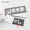 1 Stück Auto Front Hinten Logo Auto Kühlergrill Emblem Aufkleber für Jeep Renegade Compass Grand Cherokee JK Wrangler Rubicon Zubehör
