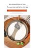 Titanium 316L Non-Stick Stainless Steel Frying Pan, Flat-Bottomed, Universal for Induction and Gas Stoves, Ideal for Commercial Use and Fried Eggs.