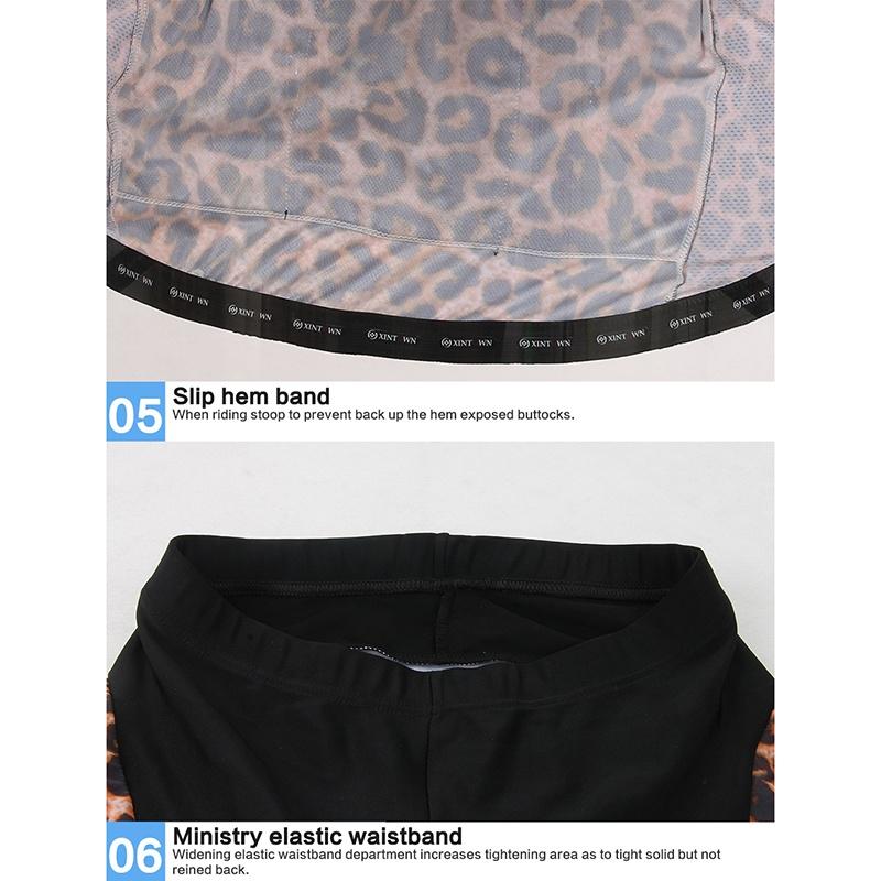 Summer Riding Bicycle Cycling Clothing Set Leopard with Tiger Print Sport Jerseys Bicycle Clothes