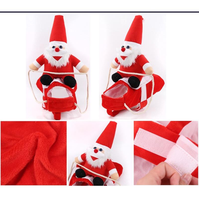 Big Dog Clothes, Cat Pet Supplies, Riding Attire, Santa Claus Dog Clothes, Funny Cat Halloween Transformation Costumes