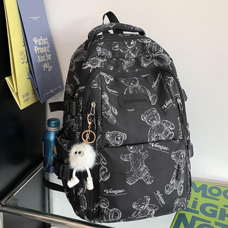 Children's school bag Elementary school girl Junior high school student High school student Printed backpack
