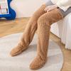 Xiaomi 1-4Pairs Women Over Knee Fluffy Socks Soft Plush Warm Thermal Leg Warmers Long Boots Socks for Home Indoor Floor Casual Winter