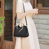 Yogodlns Retro Bucket Crossbody Bags Women Large Capacity Handbag Casual Shoulder Messenger Bags Ladies PU Leather Top Handle Bags